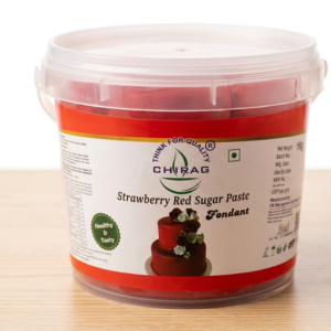 STRAWBERRY RED FONDANT SUGAR PASTE 1KG