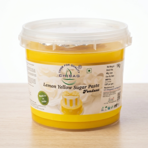 LEMON YELLOW SUGAR PASTE FONDANT 1KG